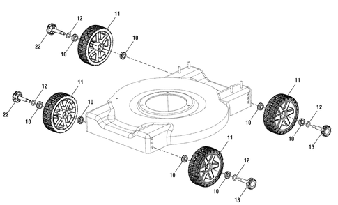 Part Location Diagram of 707194 Murray Washer, Wave Spring, 12